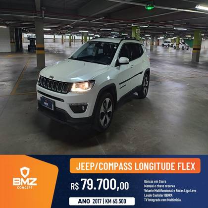 JEEP COMPASS 2.0 16V FLEX LONGITUDE AUTOMÁTICO JEEP COMPASS 2.0 16V FLEX LONGITUDE AUTOMÁTICO